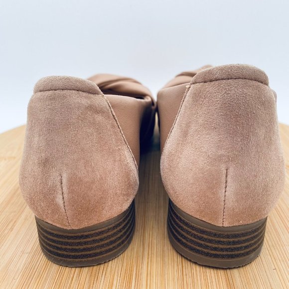 COPY - Clarks Womens Shoes 7 Beige Suede Slip On Comfort Ballet Flats Loafers B… - Picture 8 of 11